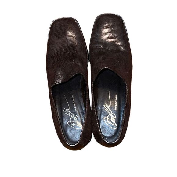 Donald Pliner Brown Metallic Leather 9 1/2 M - Picture 2 of 6